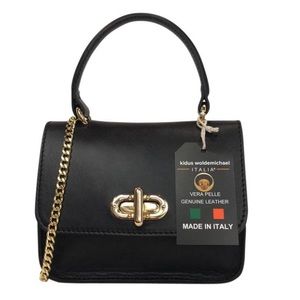 Kidus Woldemichael made in Italy mini satchel